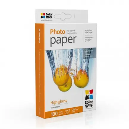 Фотобумага CW глянцевая 200г/м2 10х15см 100л (PG2001004R)