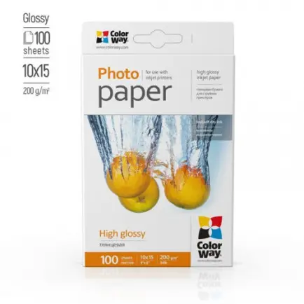 Фотобумага CW глянцевая 200г/м2 10х15см 100л (PG2001004R)