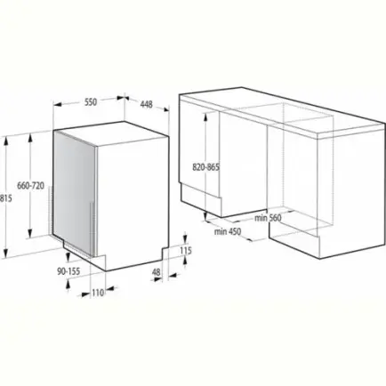 Встраиваемая посудомоечная машина Gorenje GV520E15