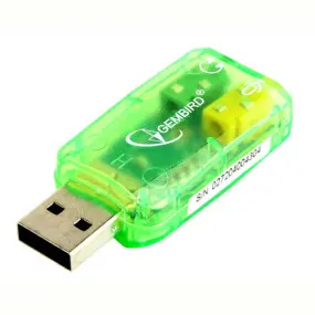Звукова карта Gembird SC-USB-01 Green