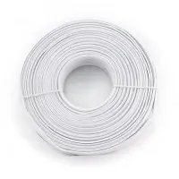 Кабель телефонный Cablexpert TC1000S-100M , 4 пары, плоский, литой, 100 м белый ..