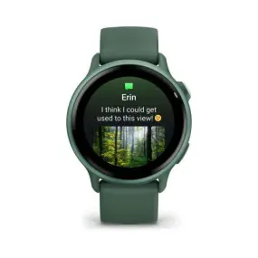 Смарт-годинник Garmin Vivoactive 6 Metallic Jasper Green with Jasper Green Silicone Band (010-02985-42)