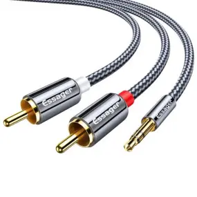 Кабель Essager Monster 3.5 мм - 2xRCA (M/M)