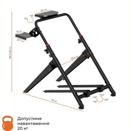 Стенд для крепления руля, коробки передач и педалей GamePro RS029