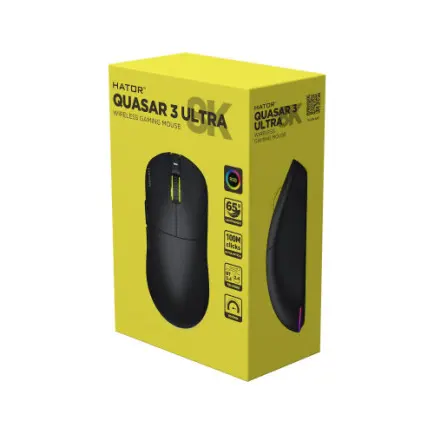 Мышь беспроводная Hator Quasar 3 Ultra 8K Wireless Black Edition (HTM772)