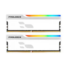 Модуль пам`ятi DDR4 2x8GB/3600 Prologix Onyx White RGB (PRO16GB3600YWR4K)