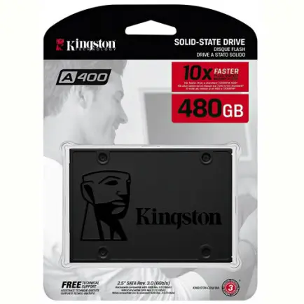 Накопитель SSD  480GB Kingston SSDNow A400 2.5" SATAIII (SA400S37/480G)