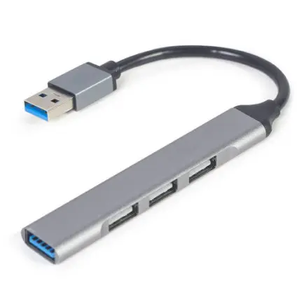 USB-хаб Gembird 4 ports Grey (UHB-U3P1U2P3-02)