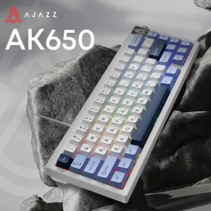 Клавиатура Ajazz AK650 Sea Salt Switch White USB-C (AK650-SS-BWB)