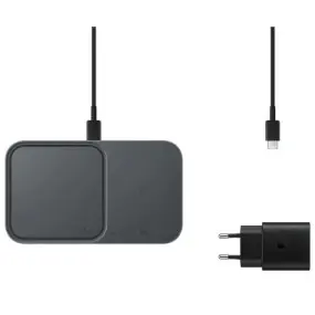 Беспроводное зарядное устройство с блоком питания Samsung EP-P5400 Wireless Charger Duo 15W Black (EP-P5400TBRGRU)