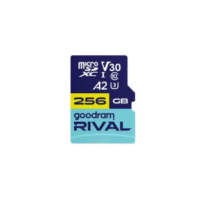 Карта памяти MicroSDXC 256GB UHS-I/U3 Class 10 Goodram RIVAL M2AA R170/W120MB/s + SD-adapter (GGSM2AA-2560R12)