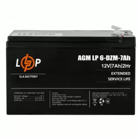 Аккумуляторная батарея LogicPower 12V 7AH (LP 6-DZM-7 Ah)