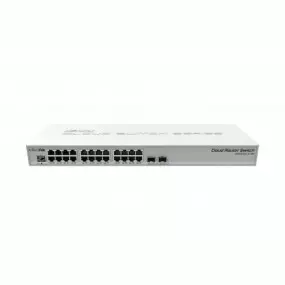 Коммутатор MikroTik CRS326-24G-2S+RM (24x1G, 2xSFP+, L3)