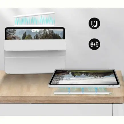 Чeхол-книжка BeCover Tri Fold Soft TPU с креплением Apple Pencil для Apple iPad Pro 11 2020/2021/2022 Gray (711111)