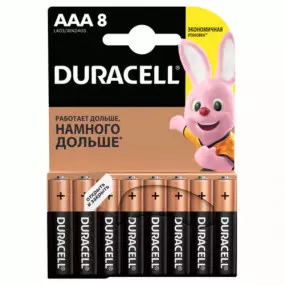 Батарейка Duracell Basic AAA/LR03 BL 8шт