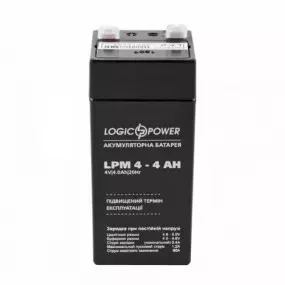 Акумуляторна батарея LogicPower LPM 4V 4AH (LPM 4 - 4 AH)