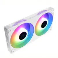 Вентилятор ID-Cooling Icefan 240 ARGB Snow, 245x125x27мм, 3-pin, 4-pin PWM, белы..