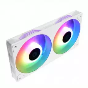 Вентилятор ID-Cooling Icefan 240 ARGB Snow, 245x125x27мм, 3-pin, 4-pin PWM, белый