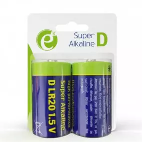 Батарейка EnerGenie Super Alkaline D/LR20 BL 2 шт