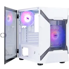 Корпус 1stPlayer D3-A-WH-1F7-14-W-1F7-W White без БП