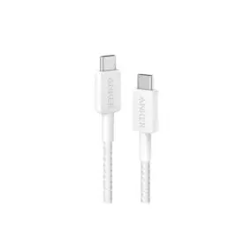 Кабель Anker 322 USB-C - USB-C, 1.8 м, White (A81F6H21)
