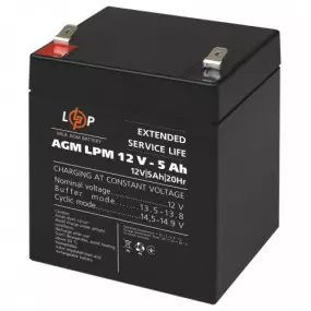 Акумуляторна батарея LogicPower 12V 5AH (LPM 12 - 5.0 AH)