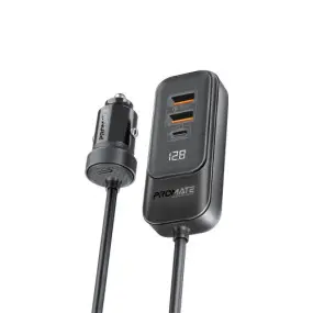 Автомобильное зарядное устройство Promate GearHub 120W Black