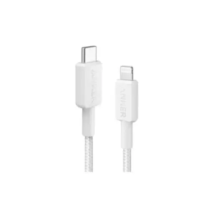 Кабель Anker 322 USB-C - Lightning, 0.9 м, White (A81B5H21/A81B5G21)