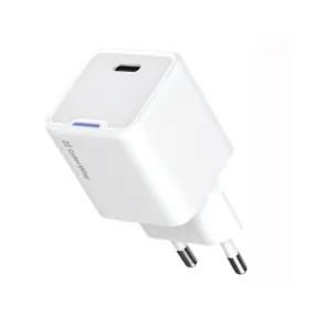 Мережевий зарядний пристрій ColorWay GaN Mini 20W PD Port PPS USB-C White (CW-CHS059PD-WT)