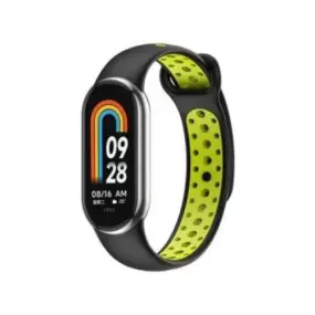 Ремешок BeCover Vents Style для Xiaomi Mi Smart Band 9 Black Green (711984)