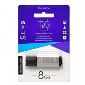 Флеш-накопитель USB 8GB T&G 121 Vega Series Silver (TG121-8GBSL)