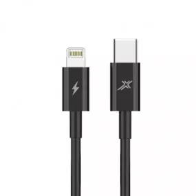 Кабель Grand-X Lightning - USB Type-C 20W, 1м, Black (CL-07B)