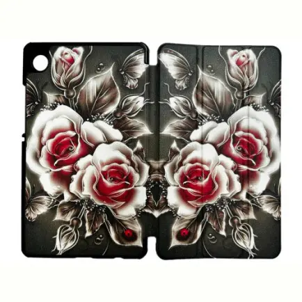 Чeхол BeCover Smart Case для Samsung Galaxy Tab A11 SM-X133/SM-X135 8.7" Black Rose (713983)