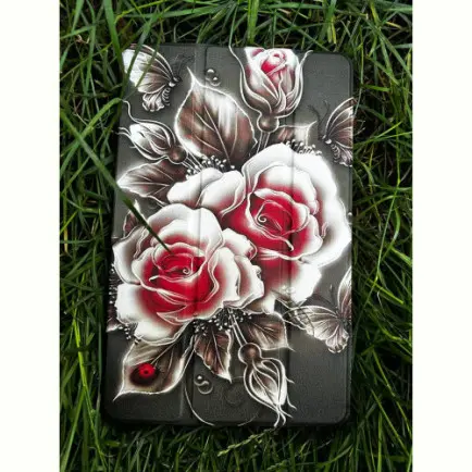 Чeхол BeCover Smart Case для Samsung Galaxy Tab A11 SM-X133/SM-X135 8.7" Black Rose (713983)