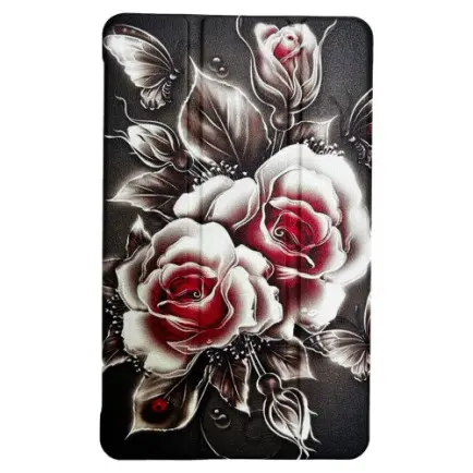 Чeхол BeCover Smart Case для Samsung Galaxy Tab A11 SM-X133/SM-X135 8.7" Black Rose (713983)