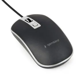 Миша Gembird MUS-4B-06-BS Black/Silver