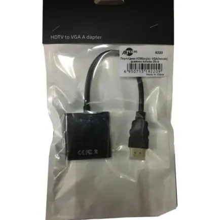 Адаптер Atcom HDMI - VGA (M/F)