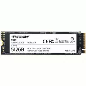 Накопитель SSD  512GB Patriot P300 M.2 2280 PCIe 3.0 x4 NVMe TLC (P300P512GM28)