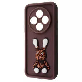 Чохол-накладка Pretty Things Case для Xiaomi Redmi 14C 4G/Poco C75 Brown/Rabbit