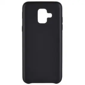 Чехол-накладка 2E Leather Case для Samsung Galaxy A6 2018 SM-A600 Black (2E-G-A6-MCPUB)