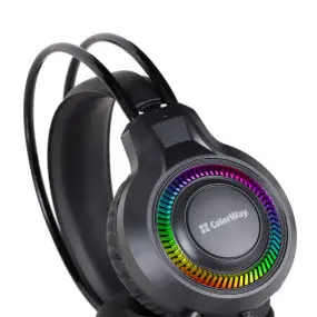 Гарнитура СolorWay GlowCore RGB Black (CW-HPG02BK)