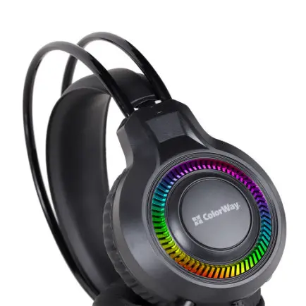 Гарнитура СolorWay GlowCore RGB Black (CW-HPG02BK)