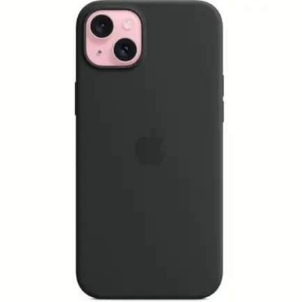 Чехол-накладка Apple Silicone Case with MagSafe для Apple iPhone 15 Plus Black (MT103)