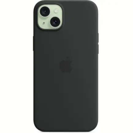 Чехол-накладка Apple Silicone Case with MagSafe для Apple iPhone 15 Plus Black (MT103)