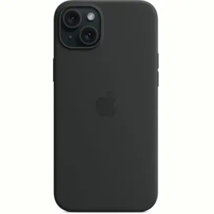 Чехол-накладка Apple Silicone Case with MagSafe для Apple iPhone 15 Plus Black (MT103)