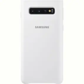 Чохол-накладка Samsung Silicone Cover для Samsung Galaxy S10 SM-G973 White (EF-PG973TWEGRU)