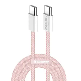 Кабель ColorWay USB Type-C + USB Type-C (M/M)