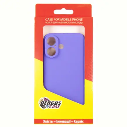 Чохол-накладка Dengos Carbon для Apple iPhone 16 Purple (DG-TPU-CRBN-209)