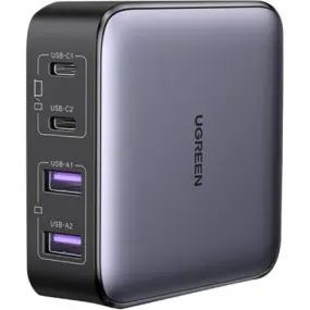 Зарядний пристрій Ugreen Nexode CD327 4xUSB 65W (2хUSB-C+2xUSB-A)
