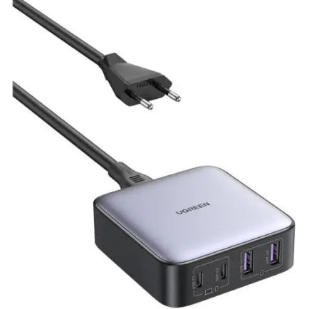 Зарядний пристрій Ugreen Nexode CD327 4xUSB 65W (2хUSB-C+2xUSB-A)